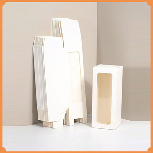 Cross-border Hot Selling Gift Candy Box Perfume Jewelry Small Packaging Box Window Opening Gift Accompanying Gift Box White Box Carton