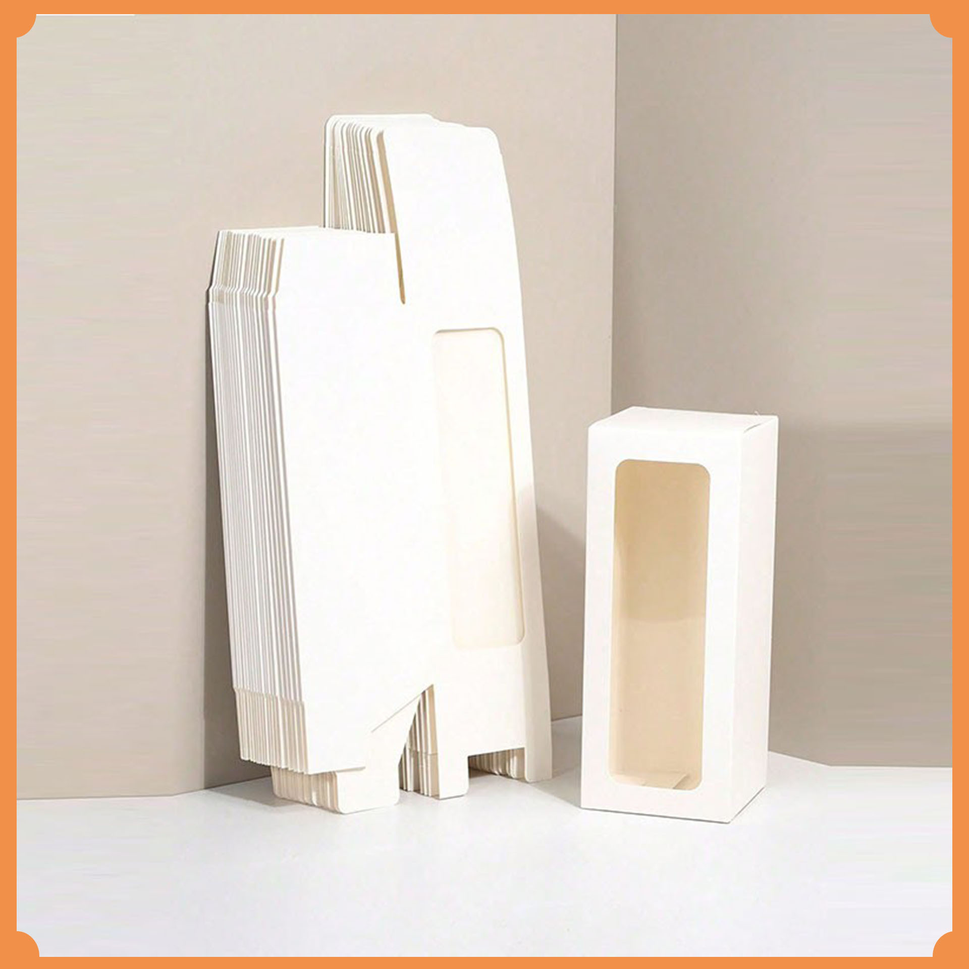 Cross-border bestseller gift candy box perfume jewelry small package window gift favor box white box paper box