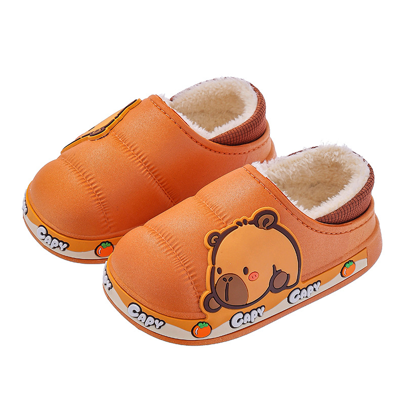 Bolsos de invierno para niños, zapatos de tacones de algodón para niños, niñas y niñas, calentamiento y terciero impermeable, lindos trapos de algodón para niños de mediano edad.