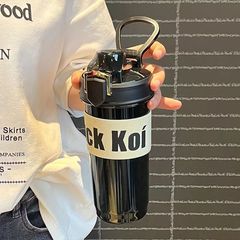 水杯夏天簡約小眾杯子ins高顏值2024新款便攜外出塑料杯