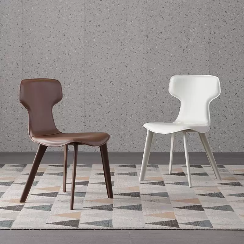 马鞍椅家用护腰奶油风餐椅2025新款热卖网红轻奢餐桌椅可批发