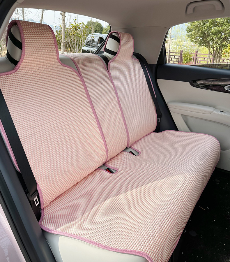 Suitable for Geely Xingyuan Car Seat Cover, Four-Season Semi-Enclosed New Ice Silk Seat Cushion, Xingyuan Special Car Seat Cushion for Women