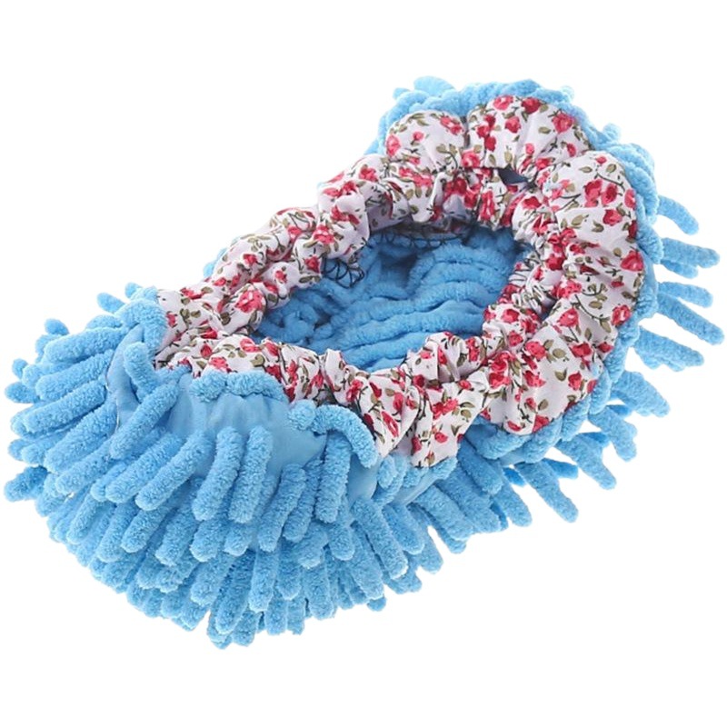 Fundas de chenilla para limpieza de zapatos, pantuflas de fregado, cabezal de fregado desmontable y lavable, limpieza silenciosa del suelo, eliminación de polvo y manchas. image 1