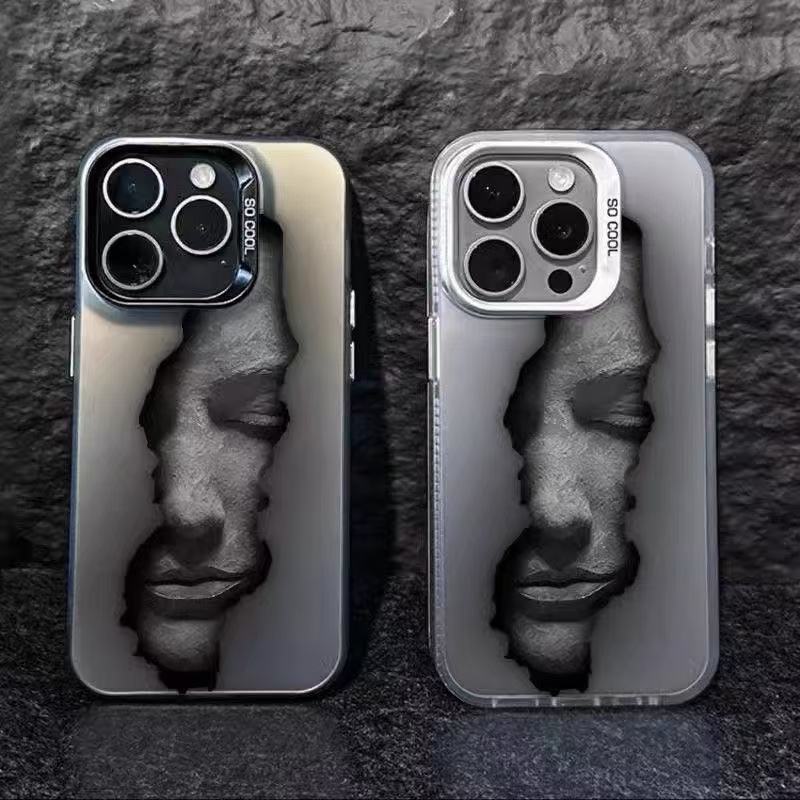 Nueva cara artística para iPhone 16 funda para teléfono móvil Apple 15promax/14 anti-caída 13pro12 Europa y América