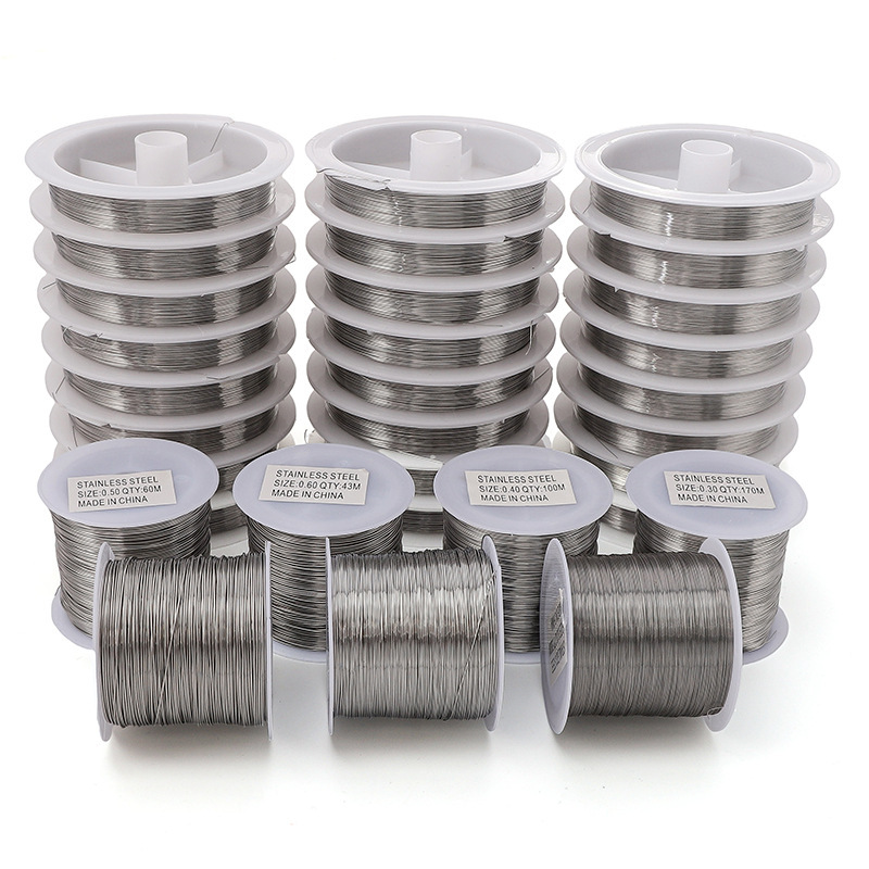 0.2-0.6mm soft steel wire beaded wire steel lead wire beaded diy homemade beaded material accessories package