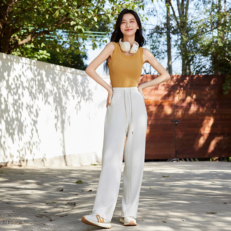 [Benefits] Cool Breeze Wide-Leg Pants'Walking Air Conditioner' Women's Straight-Leg Long Pants Summer New Style Slimming Thin Version