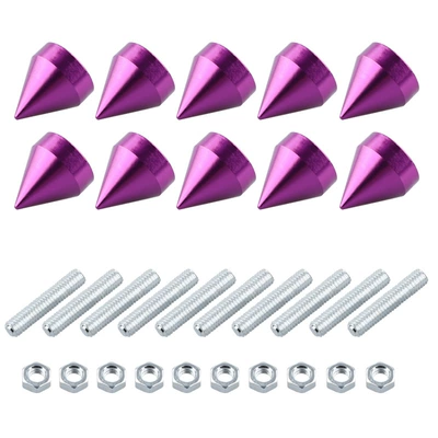 Car M6 Screws, Car License: License plate holder/license plate holder - 10-pack-purple