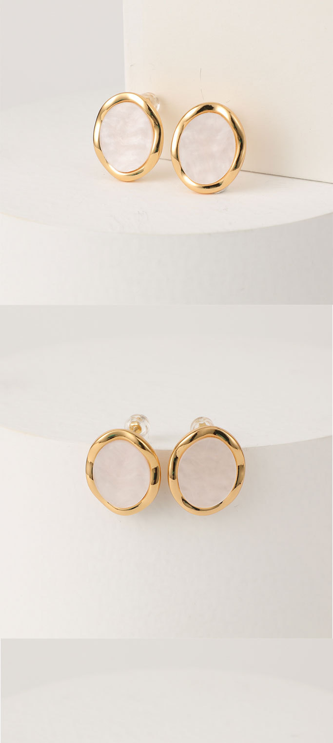 New copperplated real gold simple geometric summer earrings womenpicture1