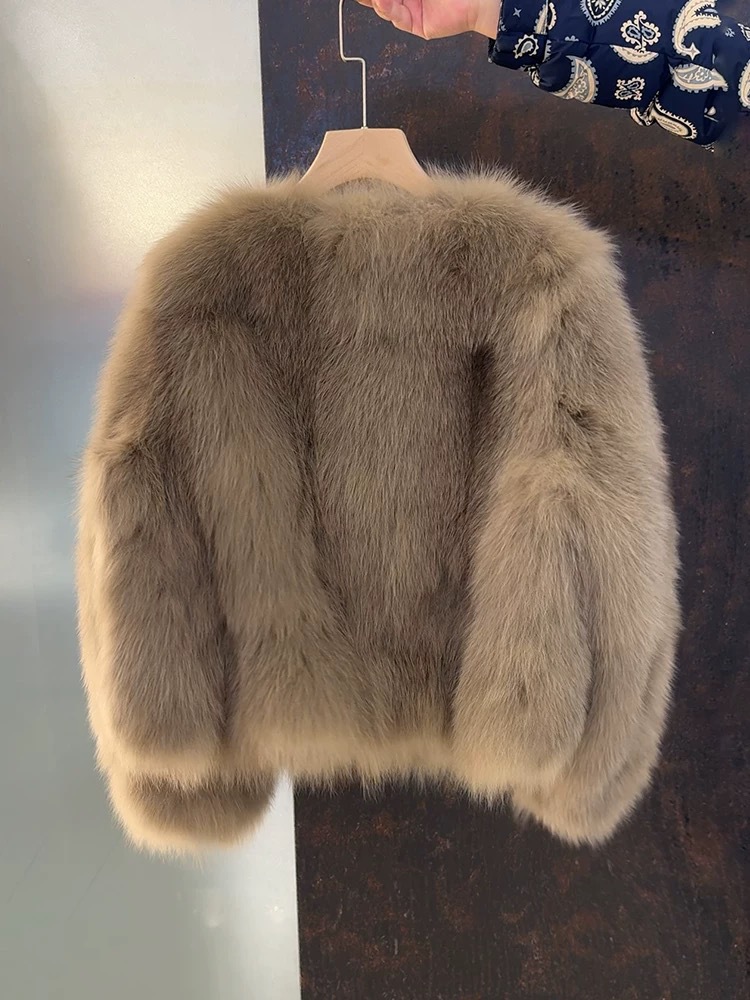 Damenbekleidung Winter Kurze Jacke Damen New Style Pelzmantel Damen Leichtes Luxustemperament Verdickter Pelzmantel Damen_voghion.com