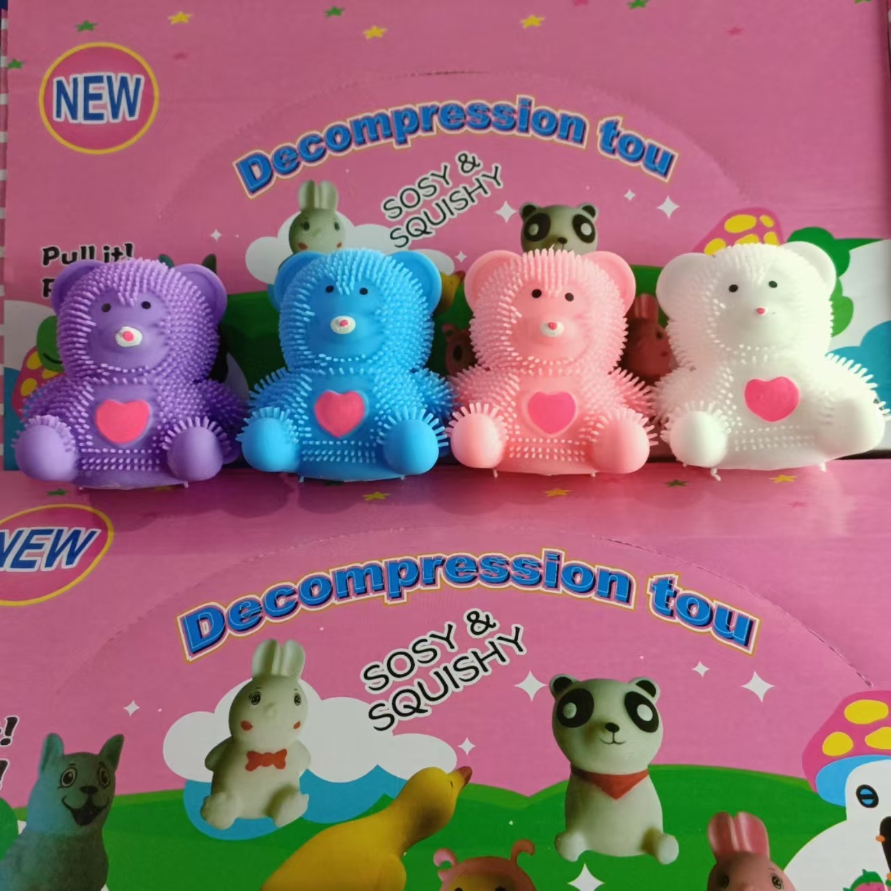 Los Osos peludos de amor transfronterizos desahogan la descompresión de los animales de dibujos animados y exprimen el suministro mayorista de juguetes de oso.