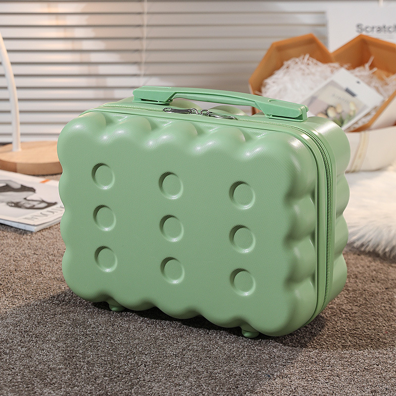 2024 nuevo estuche cosmético portátil de 14 pulgadas, equipaje pequeño, recuerdo femenino de dibujos animados, caja de almacenamiento, caja de regalo de embalaje al por mayor