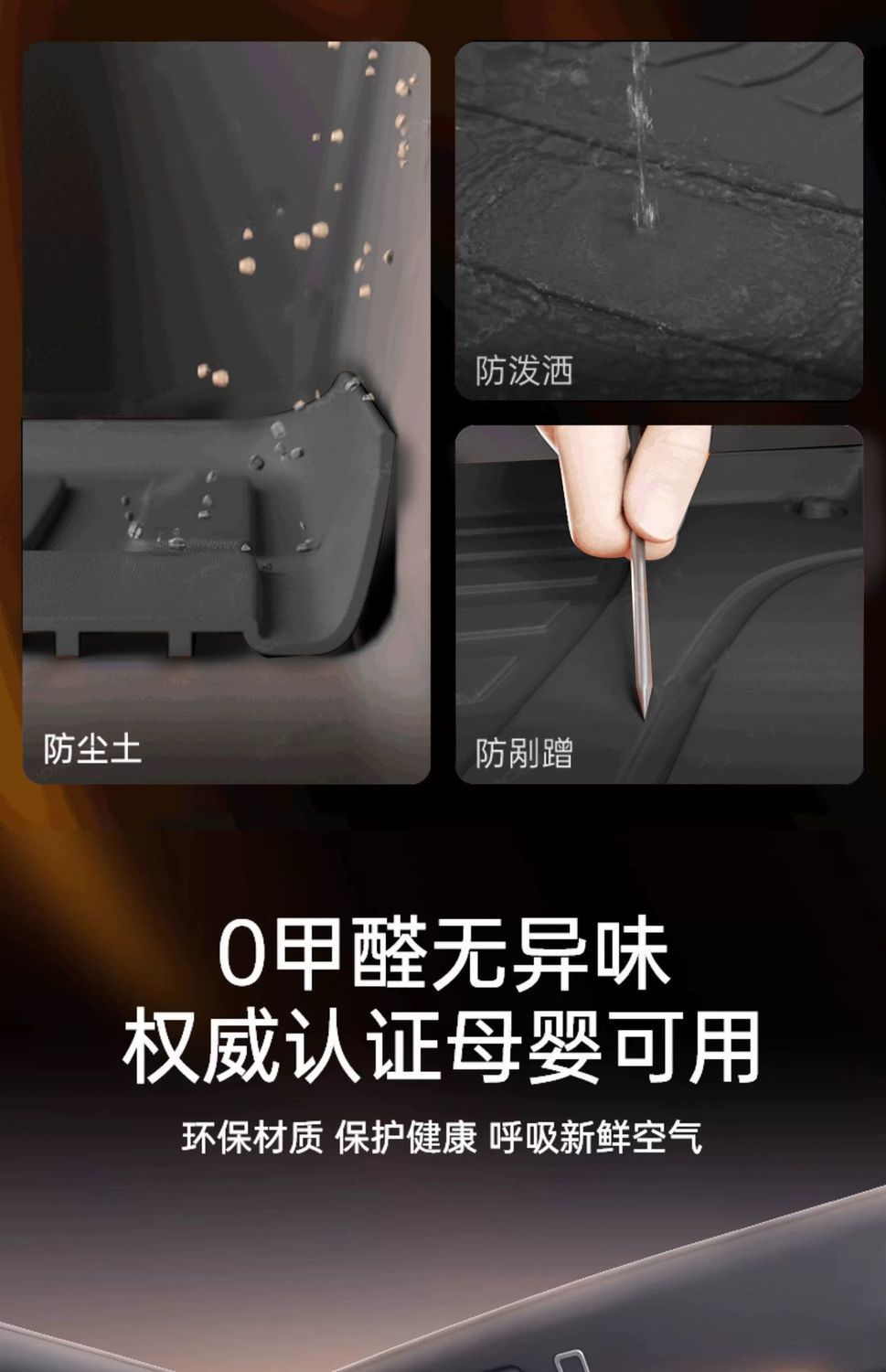 Geely Xingyue Tpe Car Floor Mats, Full Coverage for Five-Seater, Non-Slip and Wear-Resistant, Modified Car Accessories