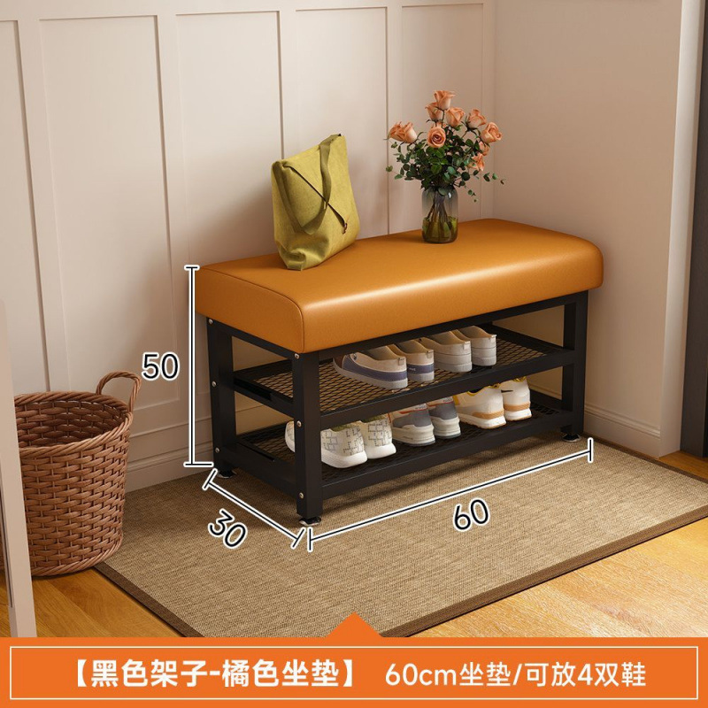 换鞋凳家用门口可坐鞋柜坐凳一体入户门轻奢高级感穿鞋凳进门鞋架|undefined