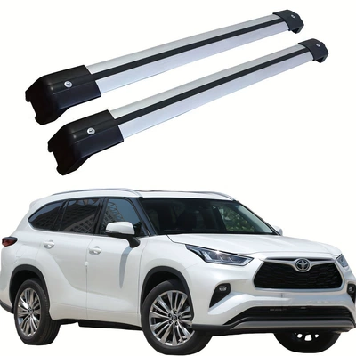 2Pcs Roof Reserved Hole Fixed Bracket Crossbar Suitable for Toyota Highlander 2015-2024 Roof Rack