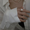 Tide, accessory, sophisticated ring, on index finger, light luxury style