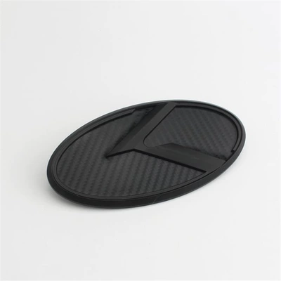 logo modification, car emblem, K grille – Car logo - carbon-fiber-matte-black-small-size