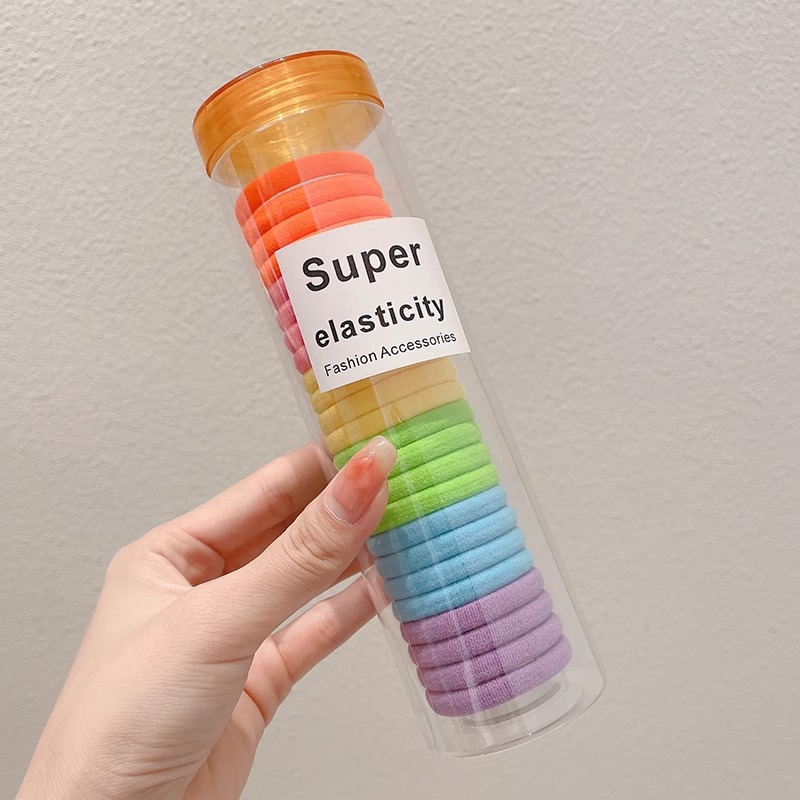 Cuerda para el cabello con cola de caballo alta para mujer 2025 nueva cuerda para el cabello de alta elasticidad y durabilidad para niñas con funda de goma para el cabello