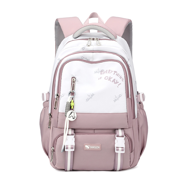 Mochila escolar Jianglida de gran capacidad para estudiantes de secundaria y preparatoria, mochila japonesa ligera de estilo coreano para estudiantes universitarios, venta al por mayor de fábrica