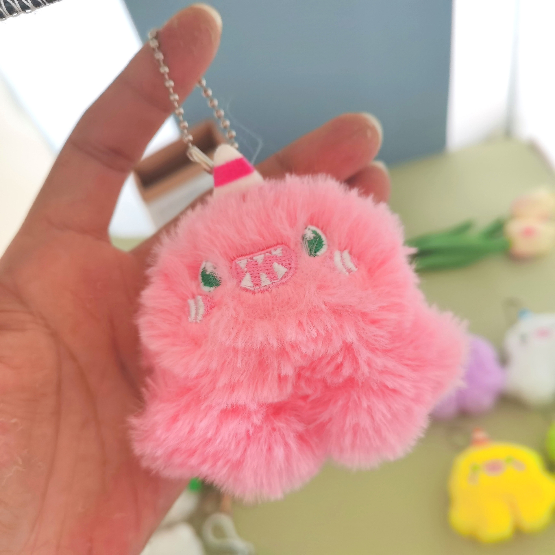 Muñeca de dibujos animados, ramo de muñeca, muñeca de peluche de bricolaje, colgante de unicornio, bolso escolar, llavero