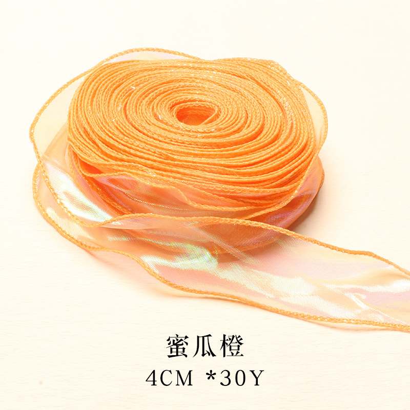 Fábrica al por mayor de hilo sin núcleo cinta de cola de pescado cinta flor material de embalaje colorido ramo cinta material de la cinta
