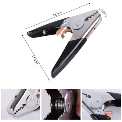 Jump-Starting, Heavy-Duty Grounding Clips, Car on the line of fire