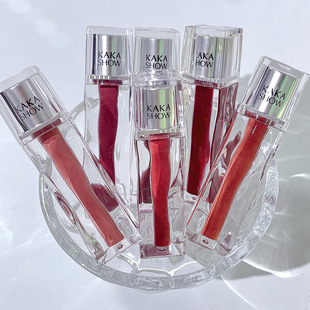 kakashow transparent glossy mirror lip glaze clear moisturizing toot lip student party cheap matte matte lipstick