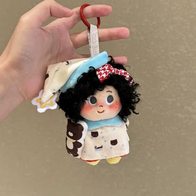 Pluş açarlıqlar | Plush Doll Pendant with - star-pajamas-black-explosion-pendant