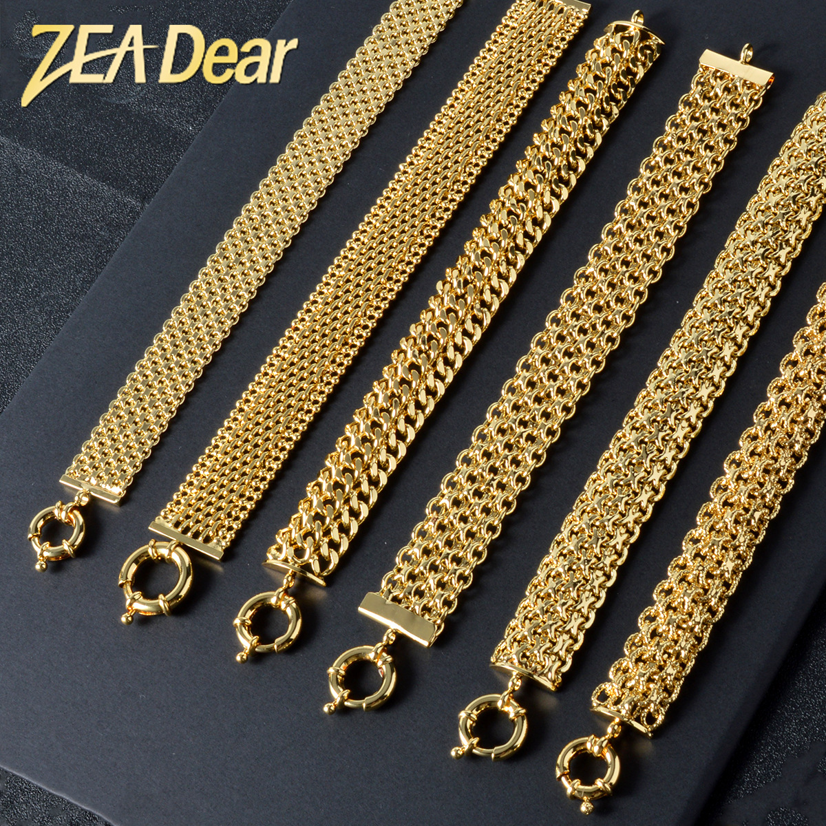 Cross-Border Jewelry Multi-Row Chain Jewelry Chain Watch Chain DIY Necklace Bracelet Fashion Hip-Hop Versatile Accessories Wholesale
