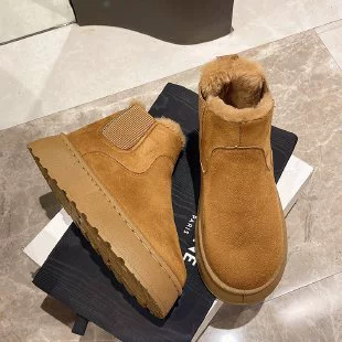 Ankle boots keep warm, plus sizes, city style, lightweight 36–44