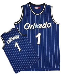 Magic Team 1 McGrady Hardaway 32 O'Neill Dense Embroidered Mesh Basketball Jersey Jersey Jersey Striped Stars Vest