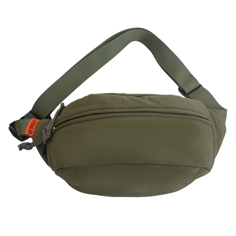 Сумка через плечо (chest bag) стёганая, демисезонная, мультицвет, универсальный пояс/ремень, 36×10×16 см