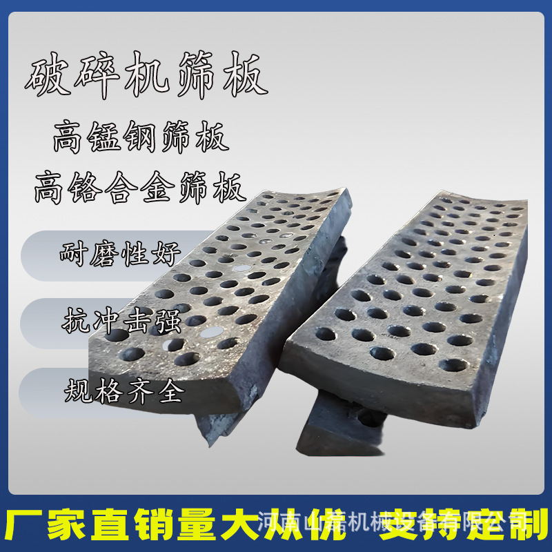 按需加工破碎机筛板粉碎料机筛网板 撕碎制砂洗沙机衬板篦板制作