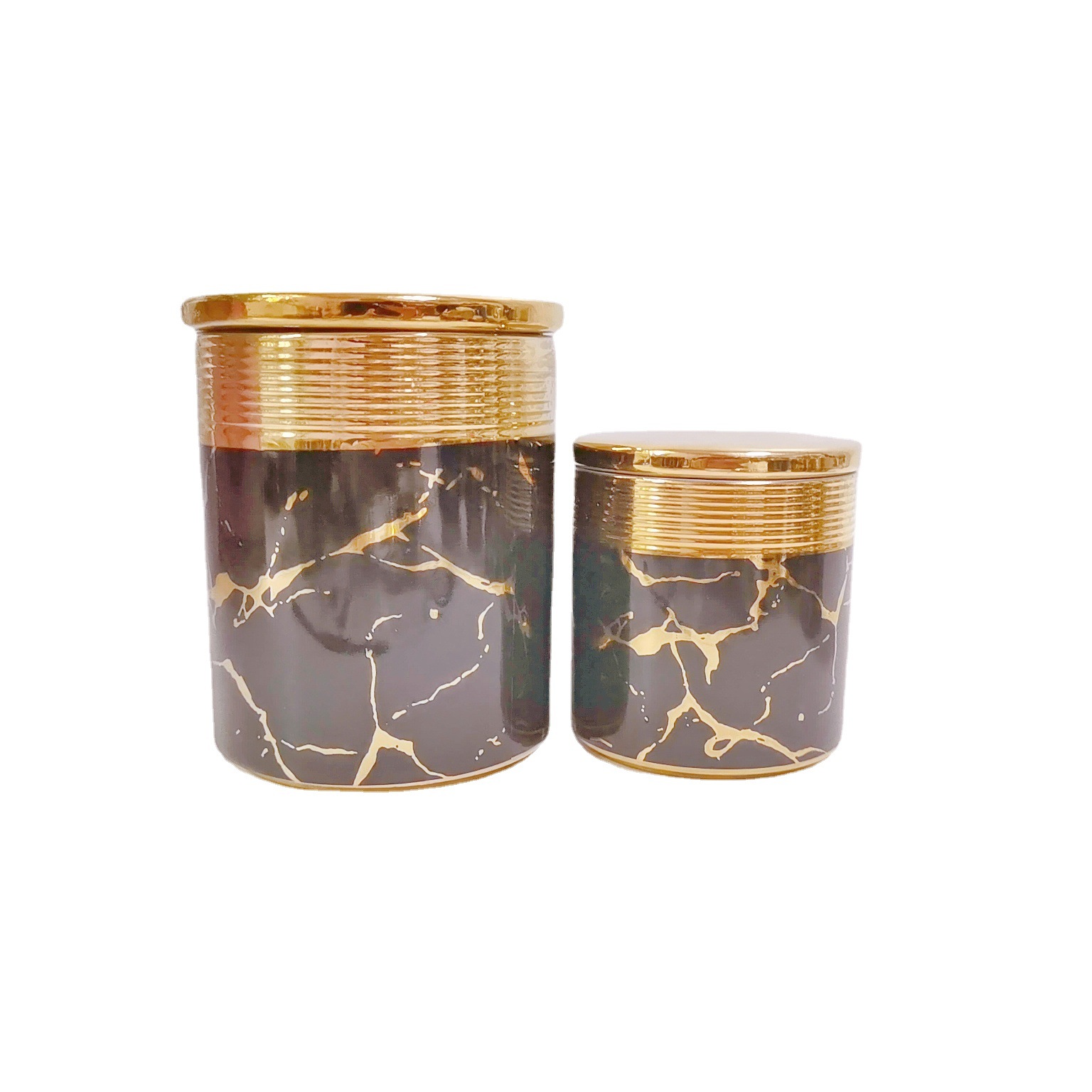 Comercio exterior transfronterizo de cerámica sellada tarro cocina almacenamiento condimento tarro multi-grano de almacenamiento de dulces tarro café té tarro traje