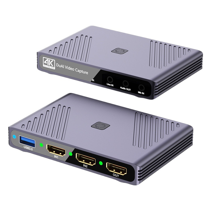 Terminal de transmisión en vivo Cámara SLR Teléfono móvil de doble cámara Conmutación HDMI Entrada 4K Ordenador Transmisión en vivo