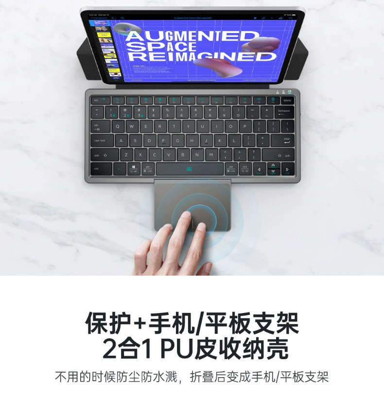 Ручной бесшумный клавиатуры зарядка, футболка, Bluetooth