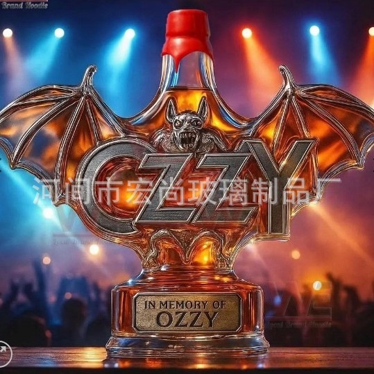 蝙蝠标志玻璃酒瓶洋酒瓶有趣的威士忌酒瓶泡酒瓶样式玻璃酒瓶跨境|undefined