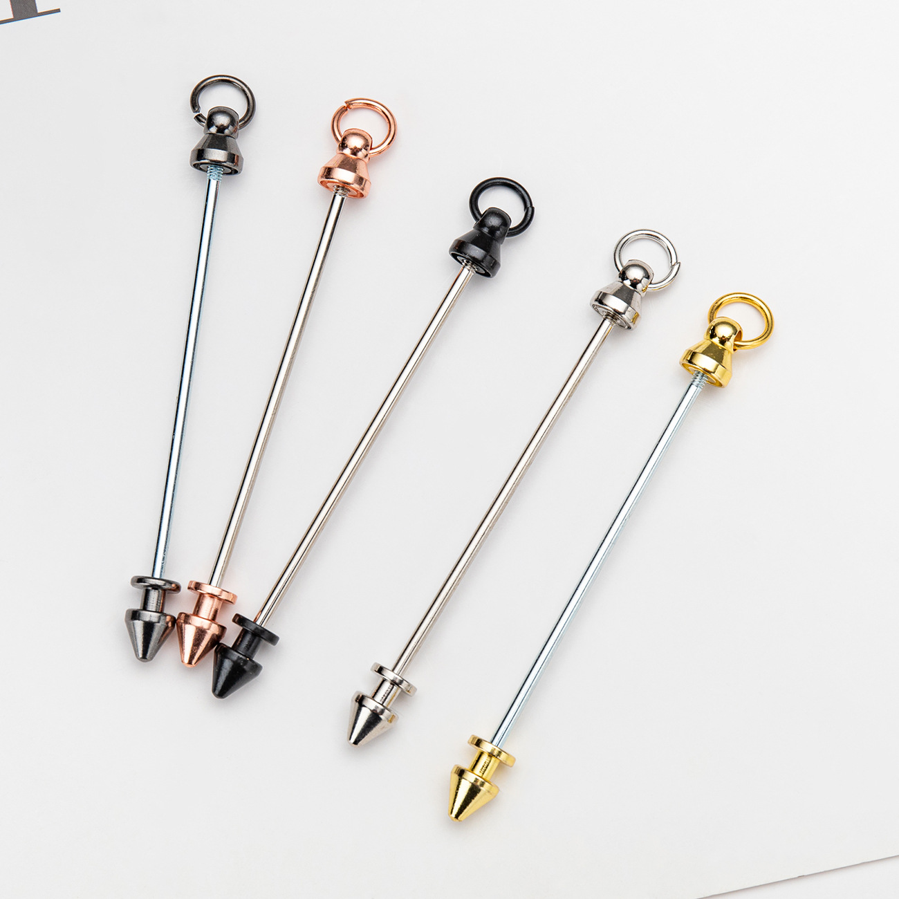 Cross-border Metal Bullet Stud Stud Screw Removable DIY Beaded Keychain Accessories Stud Stud Metal Stud
