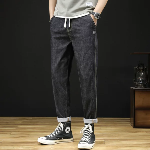 6330# Large size men's 2023 spring and summer new denim pants cool feeling fiber Lyser thin jeans