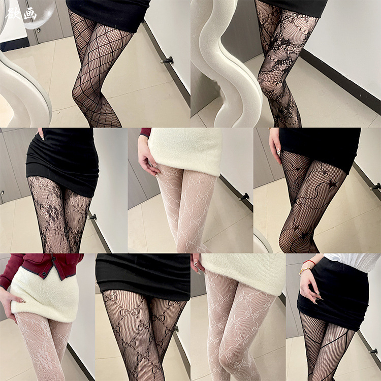Sexy Spice Girls Black Silk Fishnet Socks Women's JK Socks Summer Thin White Silk Stockings Anti-Sight Sexy Pantyhose