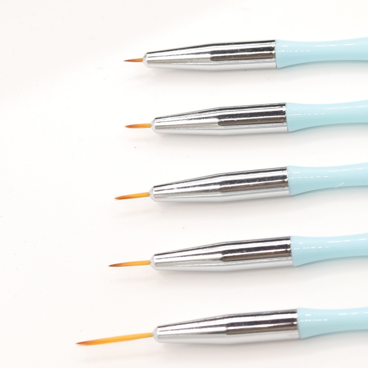 Set de Pinceles para Delineado de Uñas de Plástico Multifuncional para Manicura