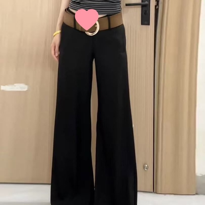 高个子加长微喇牛仔裤女春秋新款显瘦百搭不贴腿阔腿拖地裤潮|undefined