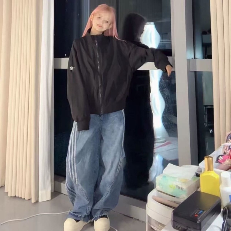 美式复古小个子短款棒球外套学生韩版立领宽松秋季新款夹克上衣女|undefined