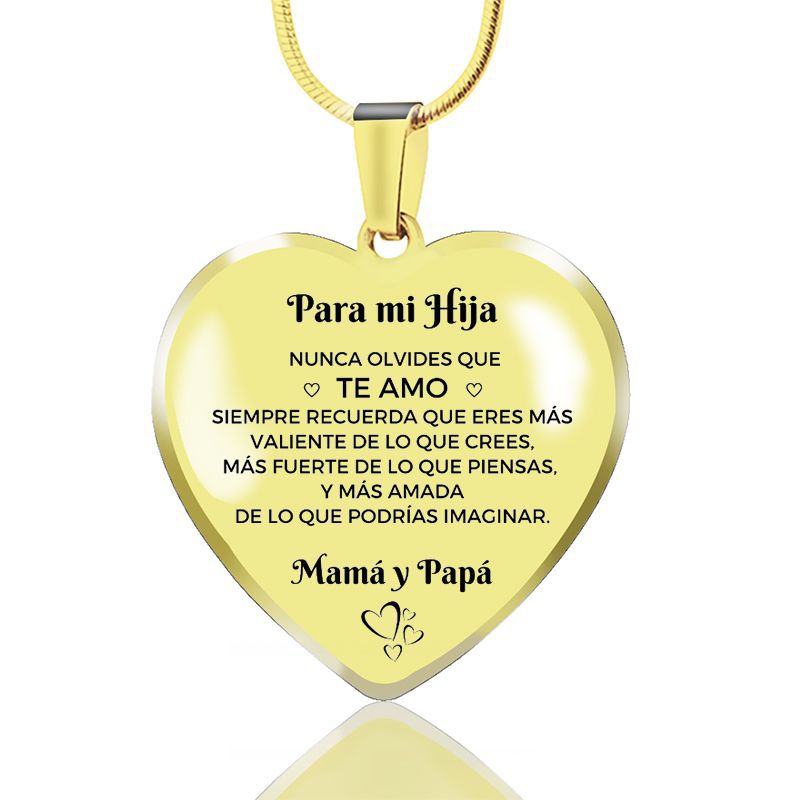 Collar de epoxi de acero inoxidable transfronterizo colgante en forma de corazón de melocotón llavero de amor personalizado español regalo de Navidad