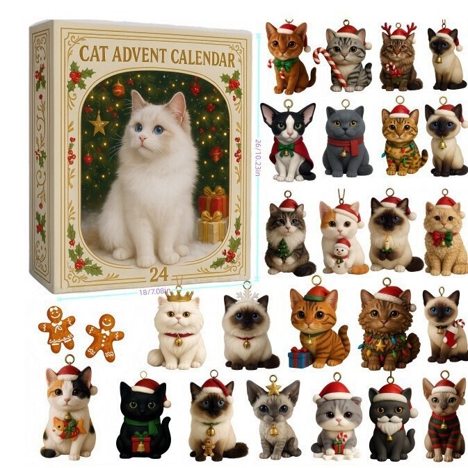 Christmas Advent Calendar Blind Box 24-Day Countdown Pendant, Various Christmas Tree Decorations, Cross-Border In-Stock Bestseller Christmas Advent Calendar Blind Box 24-Day Countdown Pendant, Various Christmas Tree Decorations, Cross-Border In-Stock Bestseller