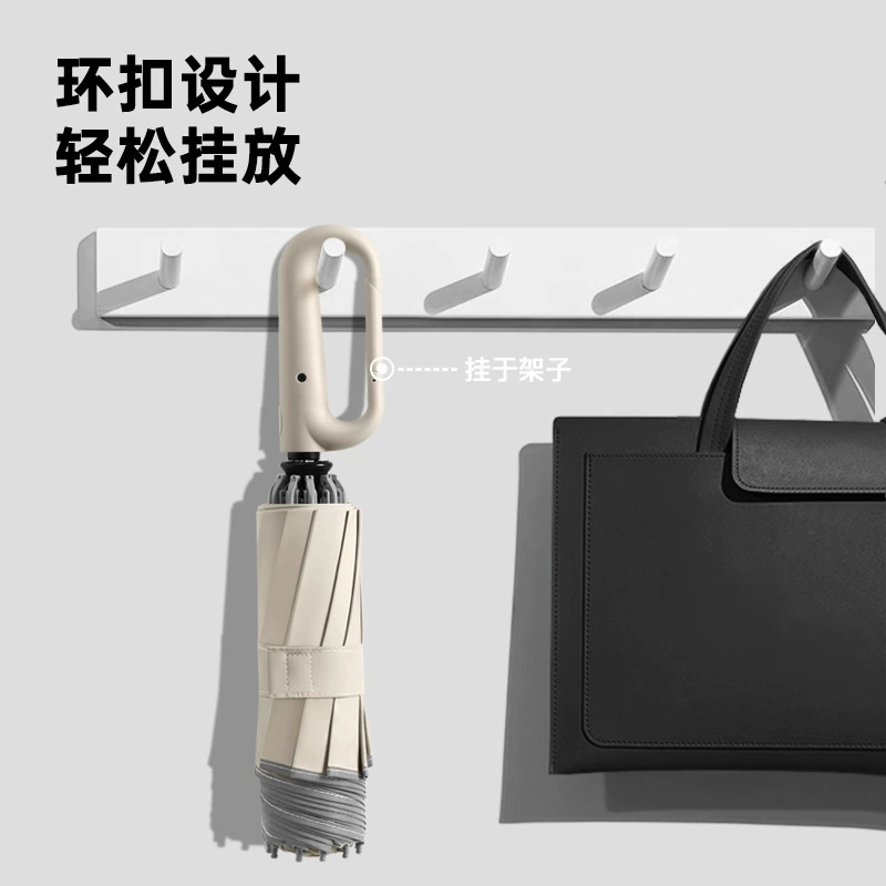 Automatic handheld men's quality windproof umbrella, fully automatic, increased thickness