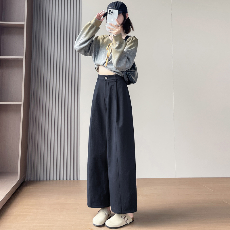 秋季新款哪吒裤女九分休闲裤裤腿裤宽松气球裤弯刀山本裤女|undefined