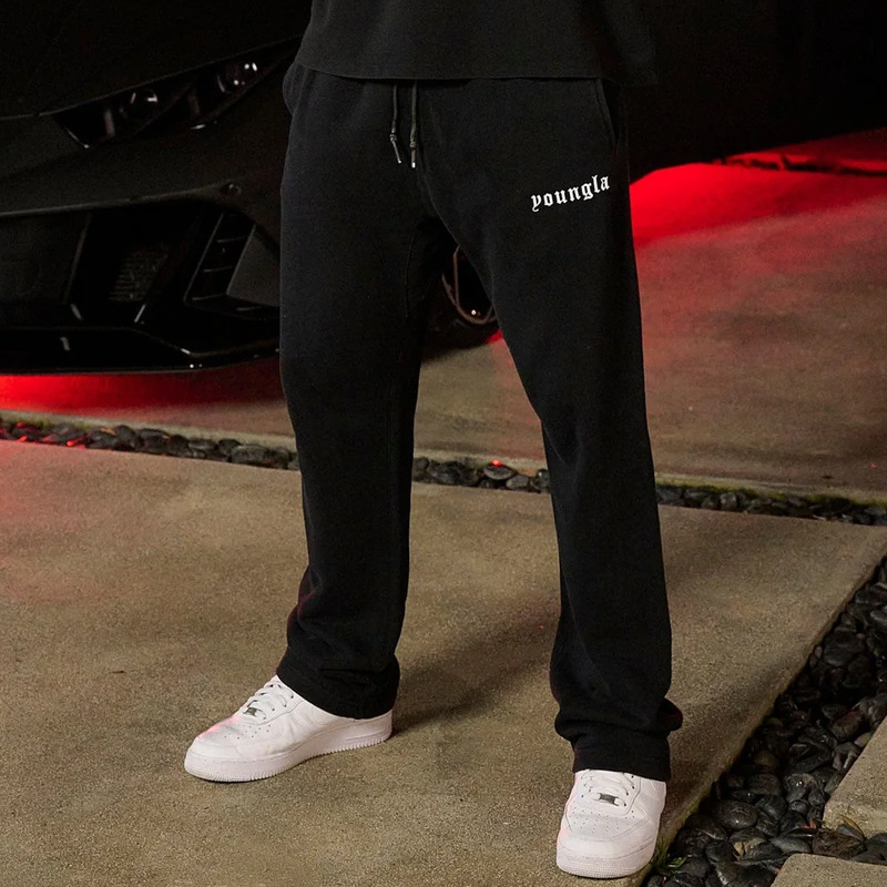 YOUNG LA men's sports pants autumn and winter new gym sports fitness cotton print bouquet feet leisure guard YOUNG LA men's sports pants autumn and winter new gym sports fitness cotton print bouquet feet leisure guard