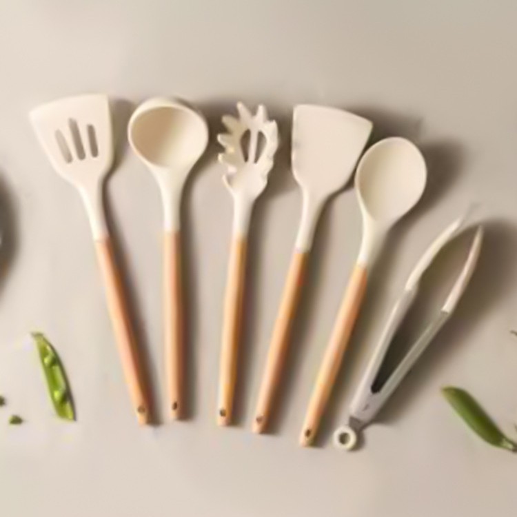 19 conjuntos de utensilios de cocina antiadherentes transfronterizos, tabla de corte de utensilios de cocina con barril de almacenamiento, conjunto de herramientas de corte