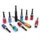 Universal extension rod color electric drill screwdriver strong magnetic wind batch sleeve magnetic hexagonal handle steerable changing connecting rod