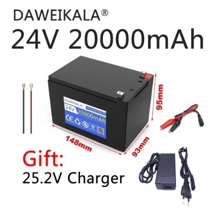 25.2V 20Ah Litium Batareya Paketi, 18650 Enerji Saxlayıcı